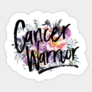 Cancer Warrior Flower - Stronger Than Cancer Gift Sticker